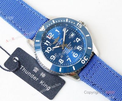 Swiss Copy Breitling Superocean II Sapphire Glass Watch - Silver Case Blue Face